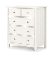 Maine 3 + 2 Drawer Chest - Surf White - Rogey