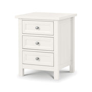 Maine 3 Drawer Bedside - Surf White - Rogey