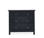 Maine 3 Drawer Wide Chest - Anthracite - Rogey