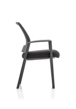 Metro Medium Mesh Back Stacking Visitor Chair with Arms - Rogey