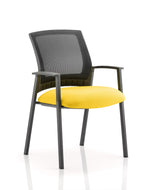 Metro Medium Mesh Back Stacking Visitor Chair with Arms - Rogey