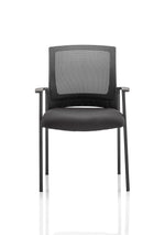 Metro Medium Mesh Back Stacking Visitor Chair with Arms - Rogey