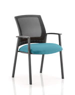 Metro Medium Mesh Back Stacking Visitor Chair with Arms - Rogey