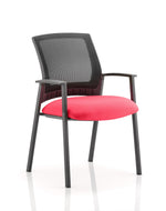Metro Medium Mesh Back Stacking Visitor Chair with Arms - Rogey