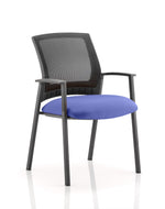 Metro Medium Mesh Back Stacking Visitor Chair with Arms - Rogey