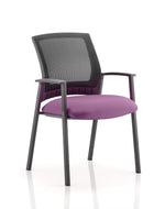 Metro Medium Mesh Back Stacking Visitor Chair with Arms - Rogey