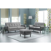 Monza 2 Seater Compact Retro Sofa - Grey - Rogey