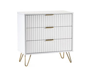 Murano 3 Drawer Chest - Matt White - Rogey