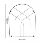 Outdoor Arch Trellis Bronze H100cm W80cm - Rogey
