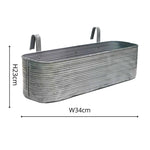 Outdoor Matlock Metal Window Box H23Cm W34Cm - Rogey