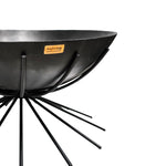 Outdoor Metal Dakota Fire Pit in Black H37Cm W71Cm - Rogey