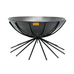 Outdoor Metal Dakota Fire Pit in Black H37Cm W71Cm - Rogey