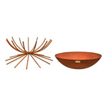Outdoor Metal Dakota Fire Pit in Rust H37Cm W71Cm - Rogey