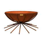 Outdoor Metal Dakota Fire Pit in Rust H37Cm W71Cm - Rogey