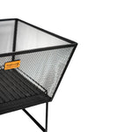 Outdoor Norfolk Fire Pit Black Iron H44.5Cm W52Cm - Rogey