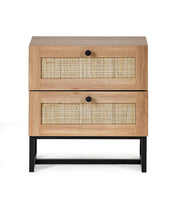 Padstow 2 Drawer Bedside - Oak - Rogey