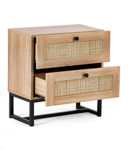 Padstow 2 Drawer Bedside - Oak - Rogey