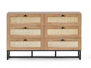 Padstow 6 Drawer Chest - Oak - Rogey