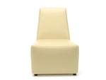 Pella 65cm Wide Chair in Cristina Marrone Ultima Faux Leather - Rogey