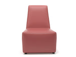 Pella 65cm Wide Chair in Cristina Marrone Ultima Faux Leather - Rogey