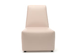 Pella 65cm Wide Chair in Cristina Marrone Ultima Faux Leather - Rogey