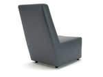 Pella 65cm Wide Chair in Cristina Marrone Ultima Faux Leather - Rogey