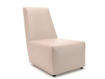 Pella 65cm Wide Chair in Cristina Marrone Ultima Faux Leather - Rogey