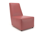 Pella 65cm Wide Chair in Cristina Marrone Ultima Faux Leather - Rogey