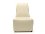 Pella 65cm Wide Chair in Cristina Marrone Ultima Faux Leather - Rogey