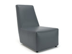 Pella 65cm Wide Chair in Cristina Marrone Ultima Faux Leather - Rogey
