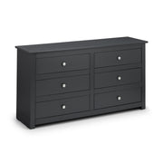 Radley 6 Drawer Chest - Anthracite - Rogey