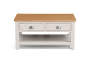 Richmond Coffee Table With 2 Drawers - Grey/Pale Oak - Rogey