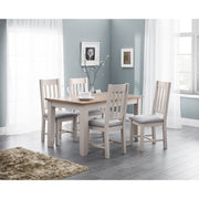 Richmond Extending Dining Table - Elephant Grey/Pale Oak - Rogey