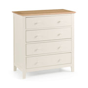 Salerno Shaker Ivory/ Oak 4 Drawer Chest - Rogey