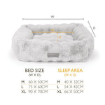 Scruffs Alpine Box Bed Large - Taupe (75 x 60cm) - Rogey