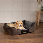 Scruffs Chester Box Bed Medium - Graphite (60 x 50cm) - Rogey
