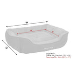 Scruffs Cosy Box Bed Large - Grey (75 x 60cm) - Rogey