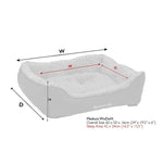 Scruffs Cosy Box Bed - Medium - Grey (60 x 50cm) - Rogey