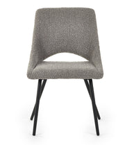 Set Of 2 Iris Boucle Dining Chairs - Grey - Rogey