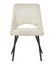 Set Of 2 Iris Boucle Dining Chairs - Ivory - Rogey
