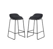 Set Of 2 Rocco Stools - Dark Grey - Rogey