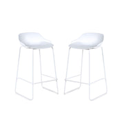Set Of 2 Rocco Stools - White - Rogey