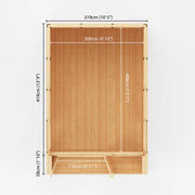 Sherwood Cresswell 3m x 4m Insulated Garden Room - (UPVC Windows & Doors) - Oak - Rogey