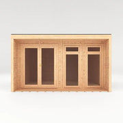 Sherwood Cresswell 4m x 3m Insulated Garden Room - (UPVC Windows & Doors) - Grey - Rogey