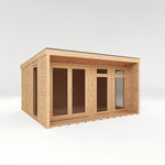 Sherwood Cresswell 4m x 3m Insulated Garden Room - (UPVC Windows & Doors) - Grey - Rogey