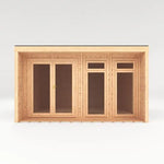 Sherwood Cresswell 4m x 3m Insulated Garden Room - (UPVC Windows & Doors) - White - Rogey