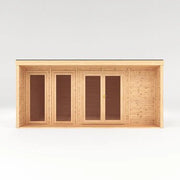 Sherwood Cresswell 5m x 3m Insulated Garden Room - (UPVC Windows & Doors) - Grey - Rogey