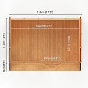 Sherwood Cresswell 5m x 3m Insulated Garden Room - (UPVC Windows & Doors) - Oak - Rogey