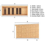 Sherwood Cresswell 6m x 4m Insulated Garden Room - (UPVC Windows & Doors) - Oak - Rogey