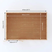 Sherwood Cresswell 6m x 4m Insulated Garden Room - (UPVC Windows & Doors) - Oak - Rogey